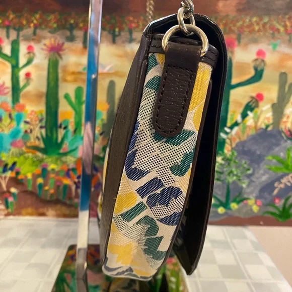 L.A.M.B Love Angel Music Baby Shoulder Signature Canvas Leather Purse, SMALL - Picture 7 of 13